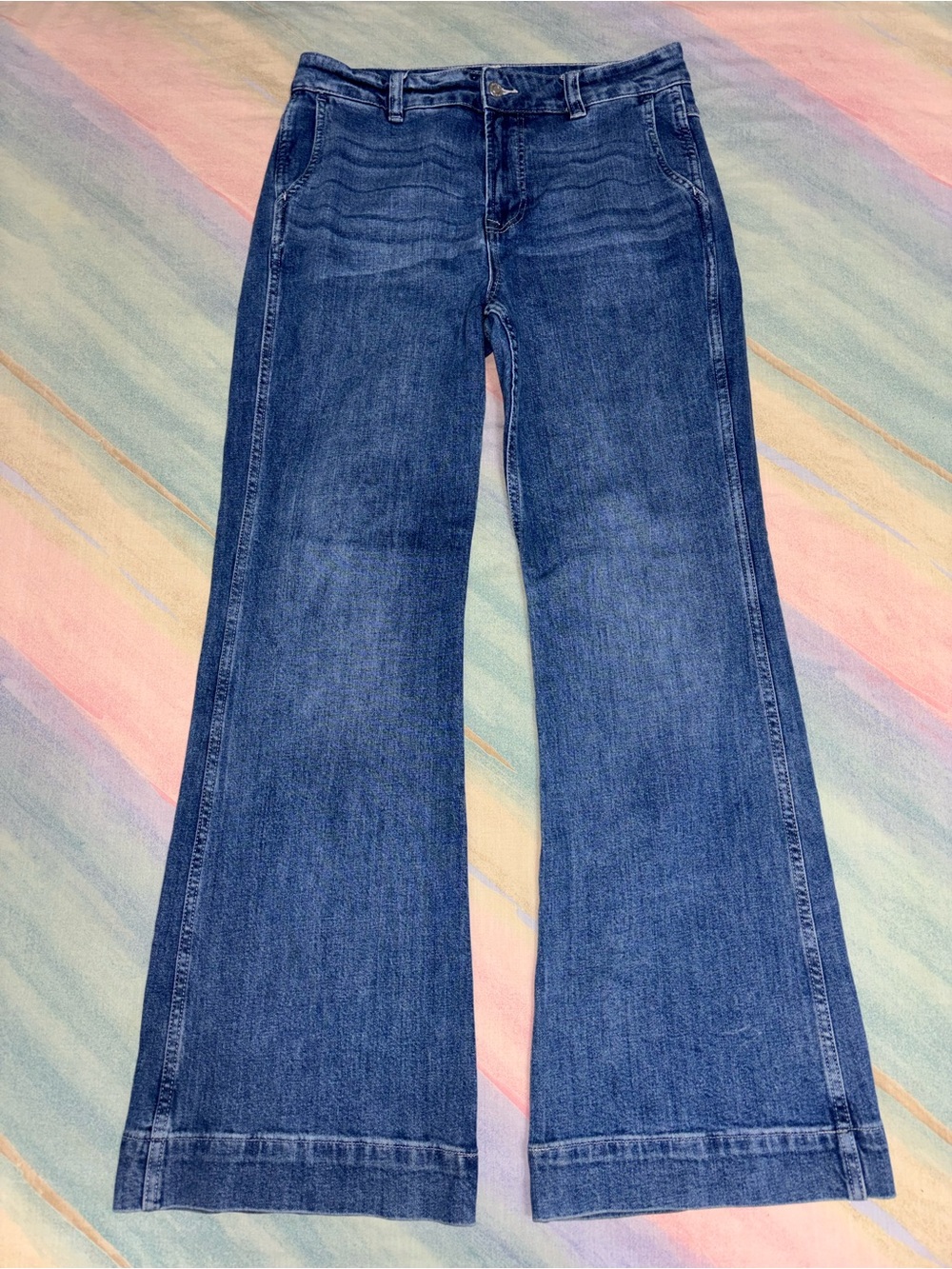J Crew/Jeans Wide Leg Jeans Women’s size 29 Blue High Rise  Denim